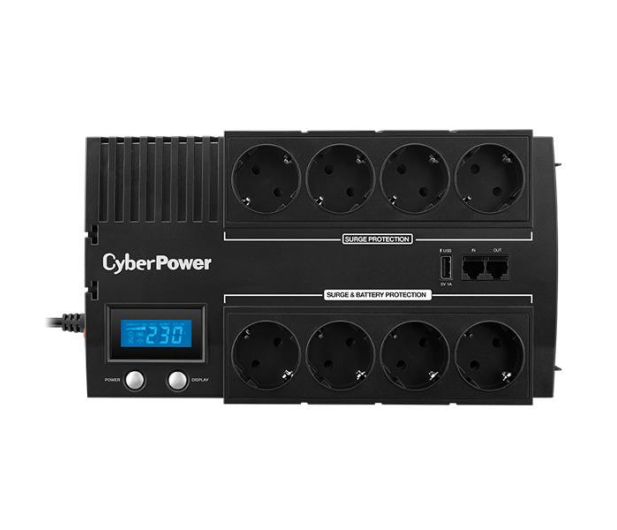 CYBERPOWER UPS BR700ELCD-FR (700VA/420W, 8xFR, AVR) - 338486 - zdjęcie 2